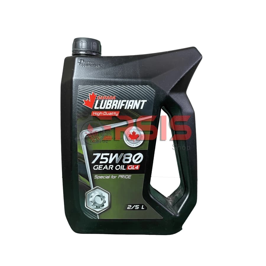 روغن گیربکس دستی کانادا لوبریفنت مدل 75W80 – پلاستیکی مخصوص پراید EP GL4 حجم 2.5 لیتر