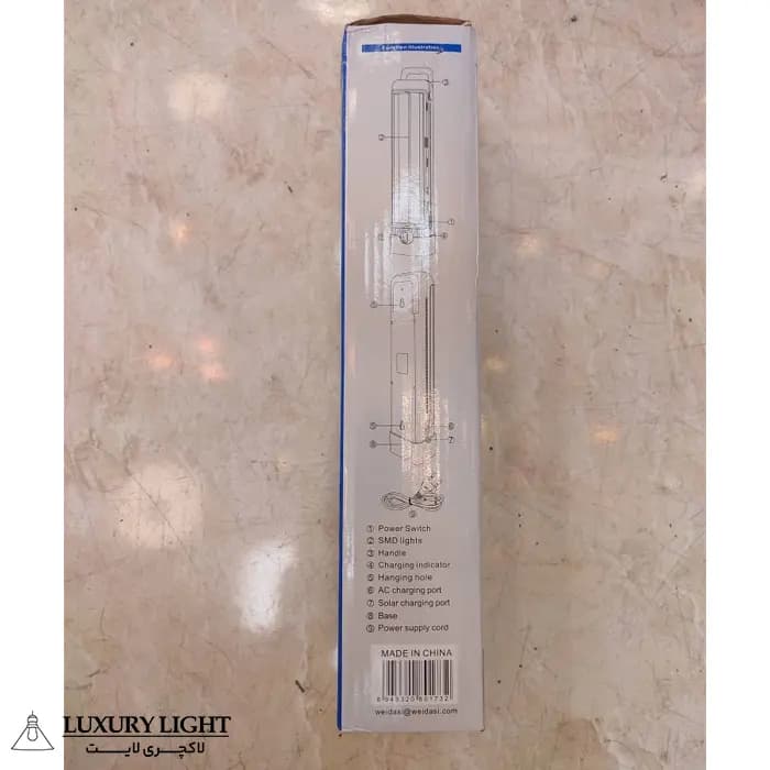 چراغ اضطراری شارژی ویداسی مدل WD-891T — تصویر ۱۲