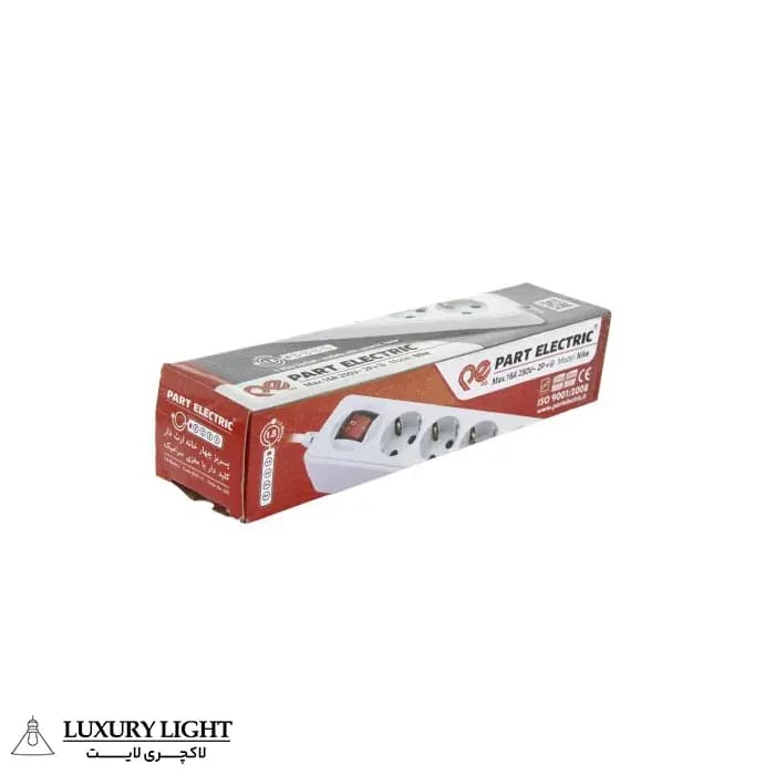 چند راهی ارت دار پارت الکتریک کابل 5 متری مدل نیک 295 — تصویر ۸