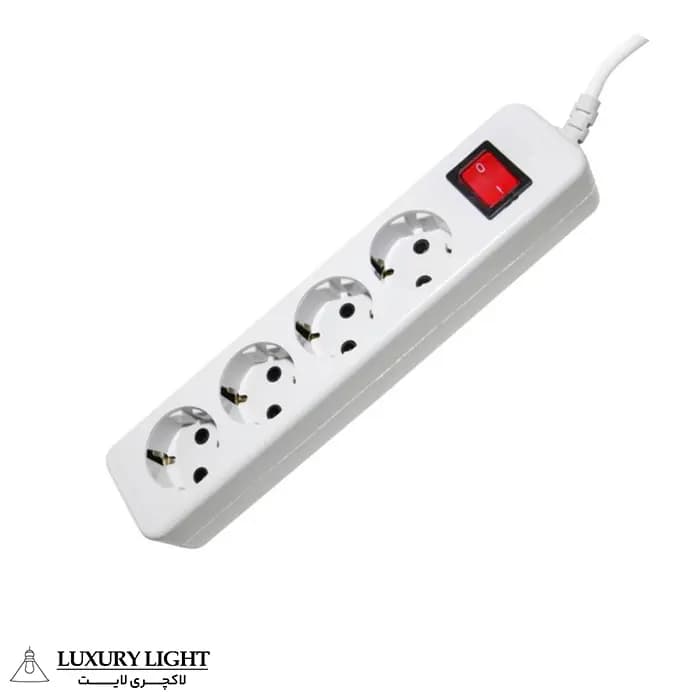 چند راهی ارت دار پارت الکتریک کابل 5 متری مدل نیک 295