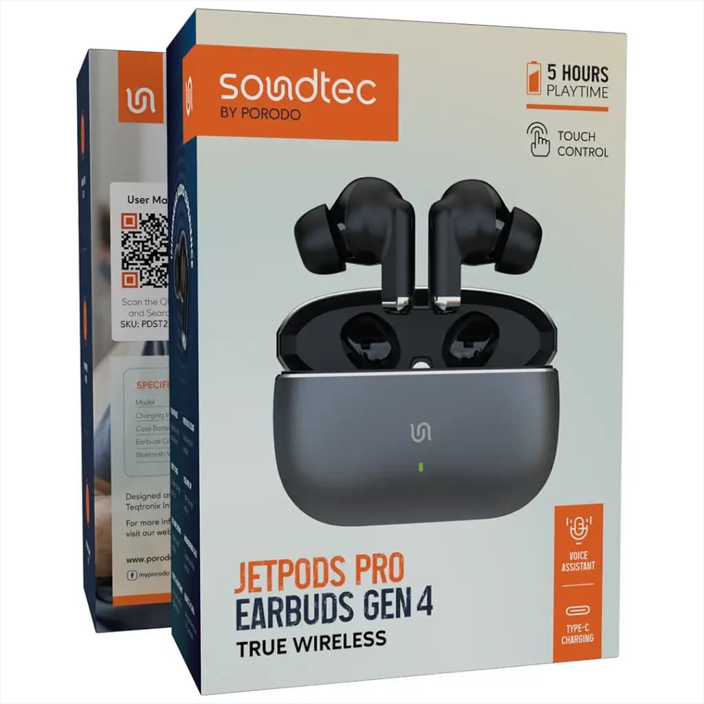 ایرپاد پرودو Jetpods Pro Gen 4 مدل PDST2232ZK3 — تصویر ۶