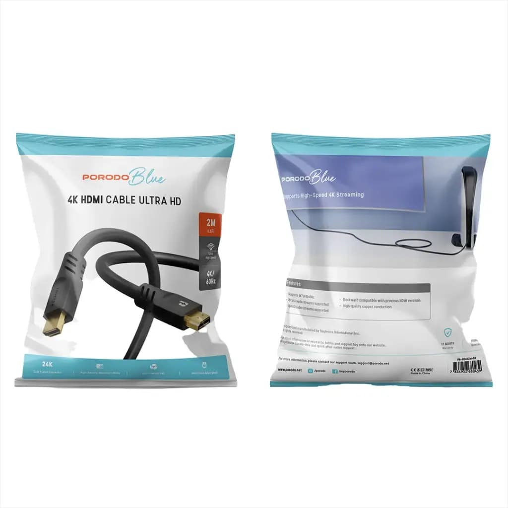 کابل HDMI پرودو مدل PB-HD4K3M-BK طول 3 متر — تصویر ۲