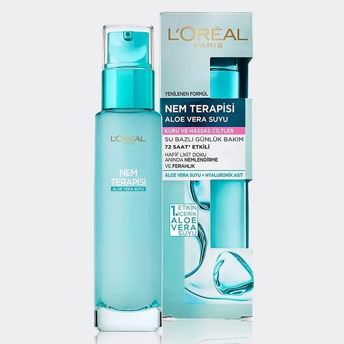 آبرسان 72 ساعته پوست خشک و حساس لورآل مدل Loreal hydra genius Moisture Dry and Sensitive Skin — تصویر ۴
