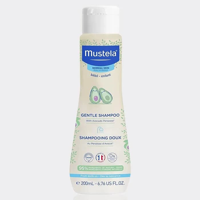 شامپو کودک آووکادو موستلا 200 میل مدل Mustela Gentle Shampoo With Organically Farmed Avocado — تصویر ۲