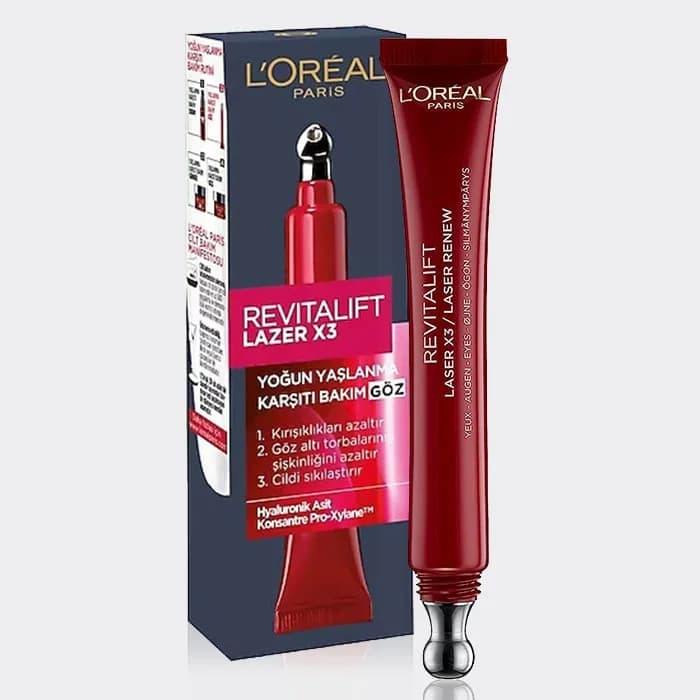 کرم دور چشم رویتالیفت لیزر لورآل مدل L’Oréal Revitalift Laser X3 Eye Cream — تصویر ۴