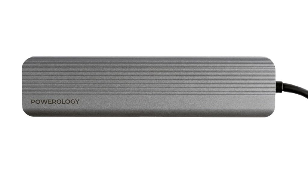 هاب تایپ سی 6 پورت پاورولوژی Powerology 6in1 USB-C Hub P61HBCGY — تصویر ۶