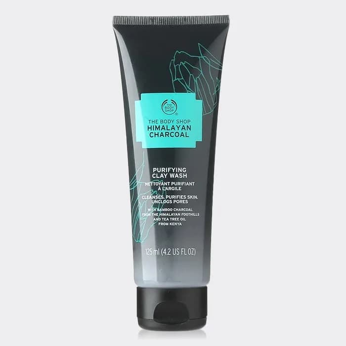 ژل شستشو ذغال هیمالیا بادی شاپ 125 میل مدل The Body Shop Himalayan Charcoal Purifying Clay Wash