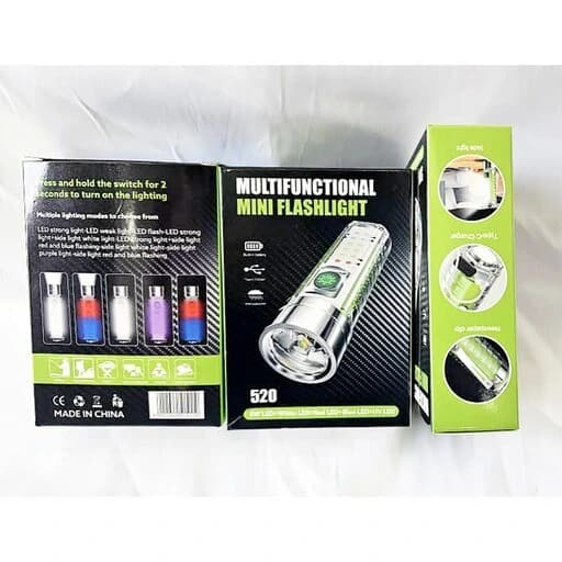 چراغ قوه مدل mini flashlight کد 520 — تصویر ۹