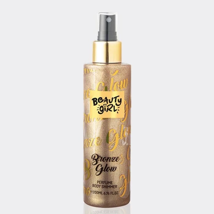 بادی اسپلش شیمر برنز گلو بیوتی گرل مدل Beauty Girl Bronze Glow Perfume Body Shimmer
