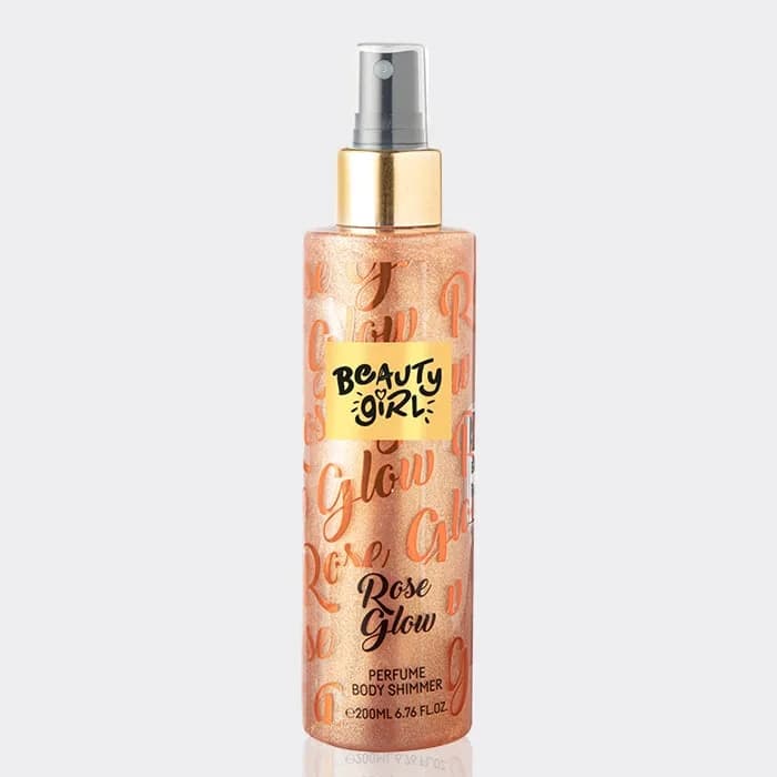 بادی اسپلش شیمر رز گلو بیوتی گرل مدل Beauty Girl Rose Glow Perfume Body Shimmer — تصویر ۲