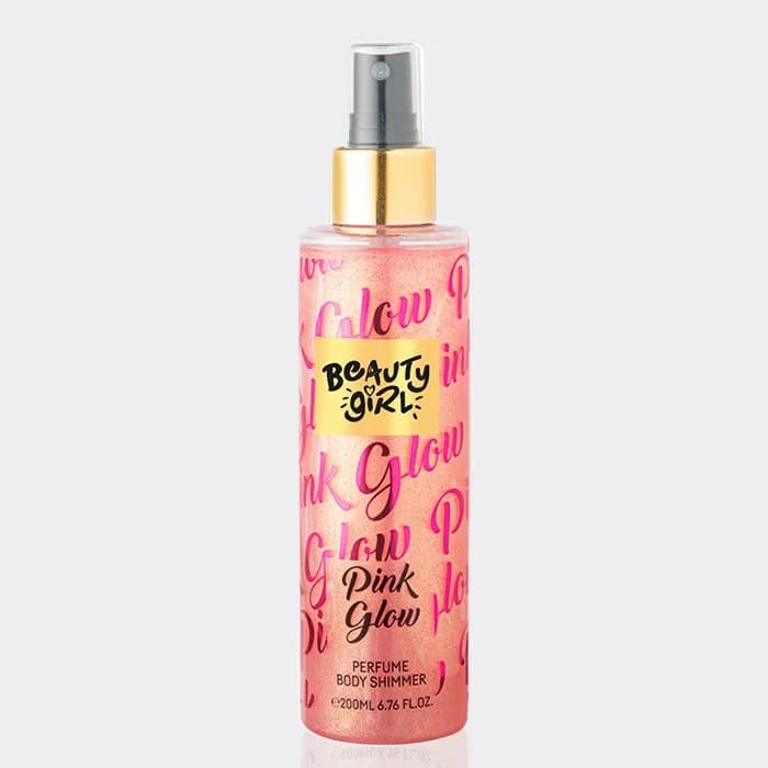 بادی اسپلش شیمر پینک گلو بیوتی گرل مدل Beauty Girl Pink Glow Perfume Body Shimmer — تصویر ۲