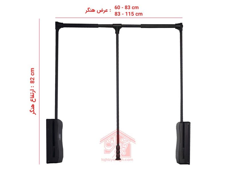 جا پیراهنی آسانسوری ملونی (هنگر ) مدل 8016 — تصویر ۲