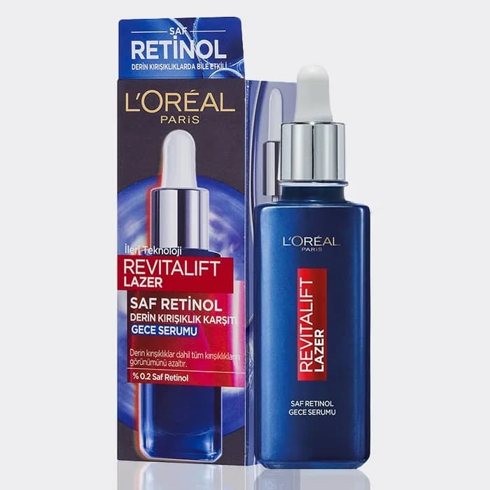 سرم شب ضد چروک رتینول لورآل مدل L’Oréal Revitalift Laser Pure Retinol Deep Wrinkle Night Serum — تصویر ۴