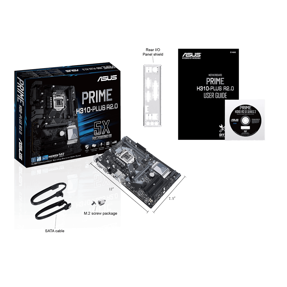 مادربرد ایسوس مدل PRIME H310-PLUS R2.0 — تصویر ۳