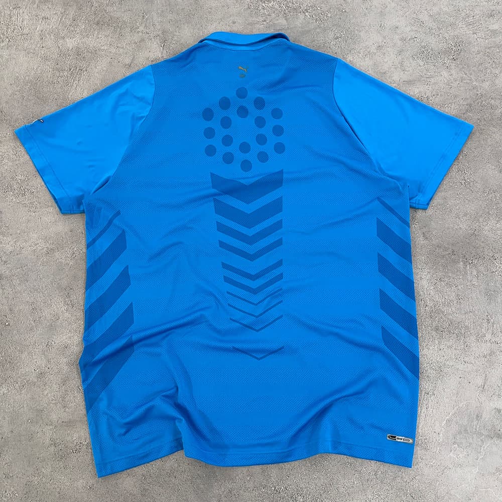 پولوشرت ورزشی استوک PUMA آبی سایز 2XL — تصویر ۷
