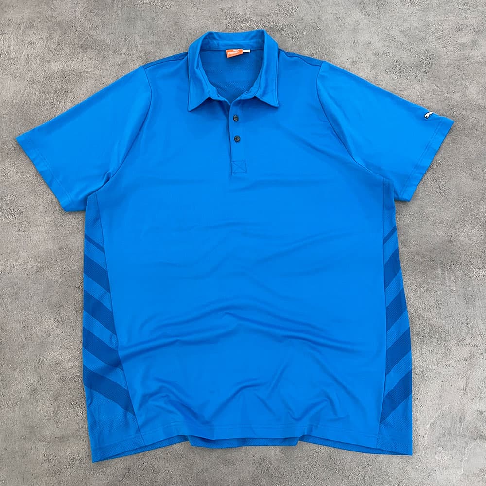 پولوشرت ورزشی استوک PUMA آبی سایز 2XL — تصویر ۶