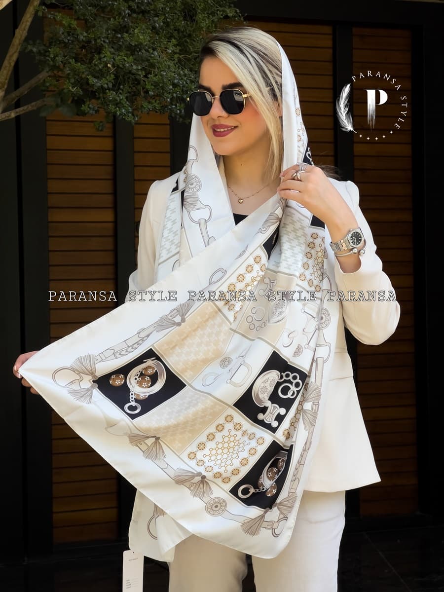شال توییل ابریشم TUS39 — تصویر ۸