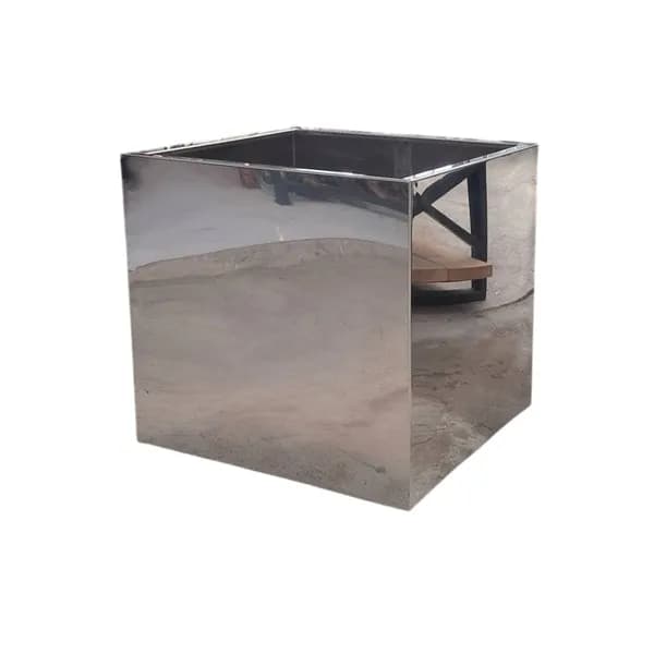 گلدان استیل مربع کد ۶۰ — تصویر ۳