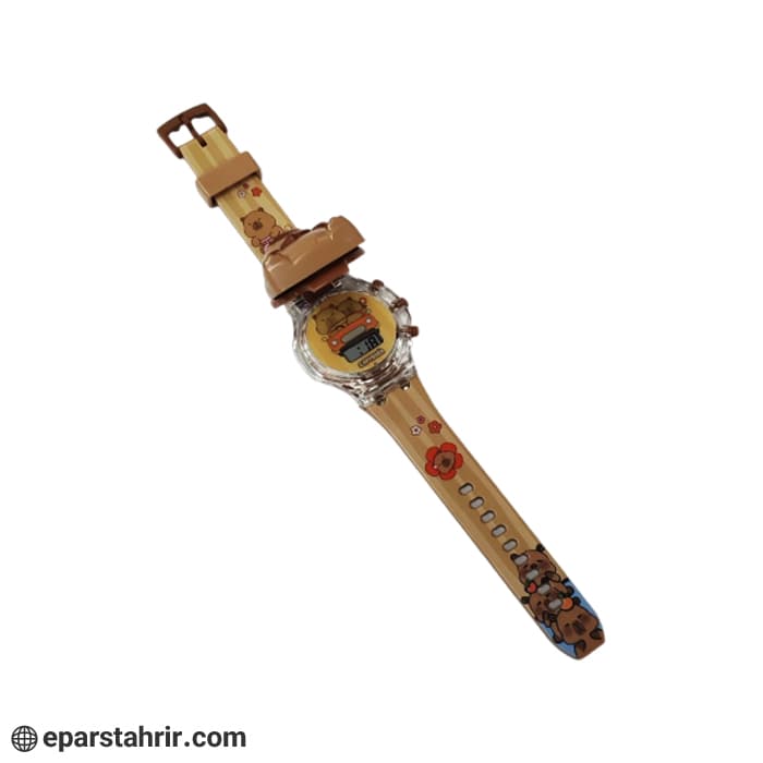 ساعت مچی چراغدار موزیکال روی کارت کد 8528 — تصویر ۹