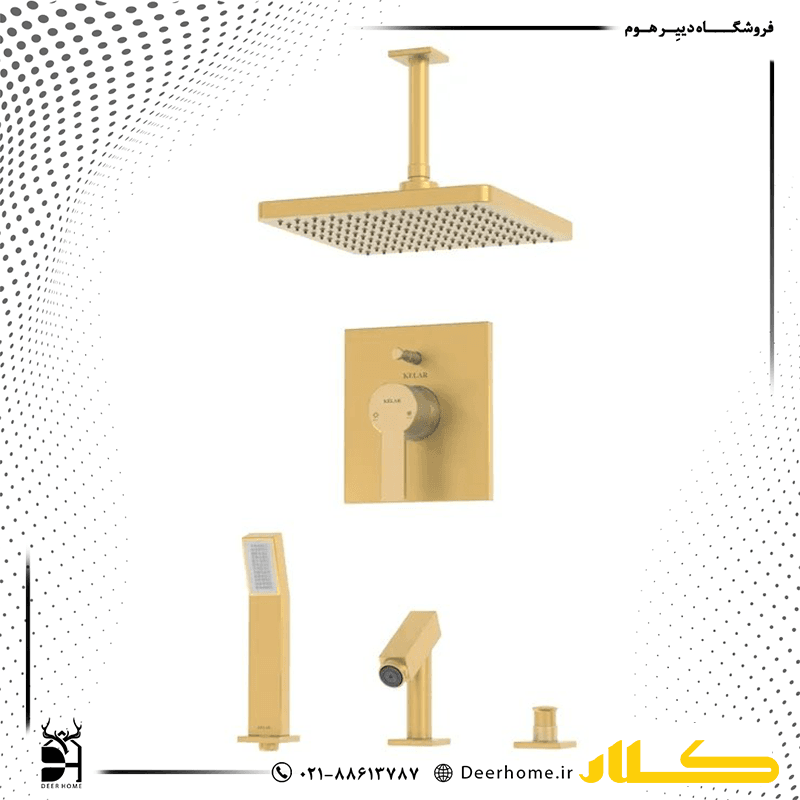 شیر حمام توکار کلار مدل فلت کلاسیک تیپ 5 — تصویر ۱۰