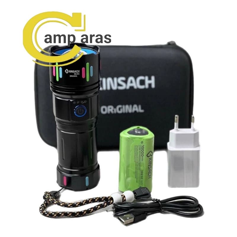 چراغ قوه شکاری کینساچ مدل KINSACH KS-180C اورجینال