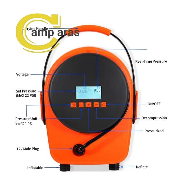 پمپ باد فندکی کینگ کمپ KingCamp KA2106 اورجینال — تصویر ۵
