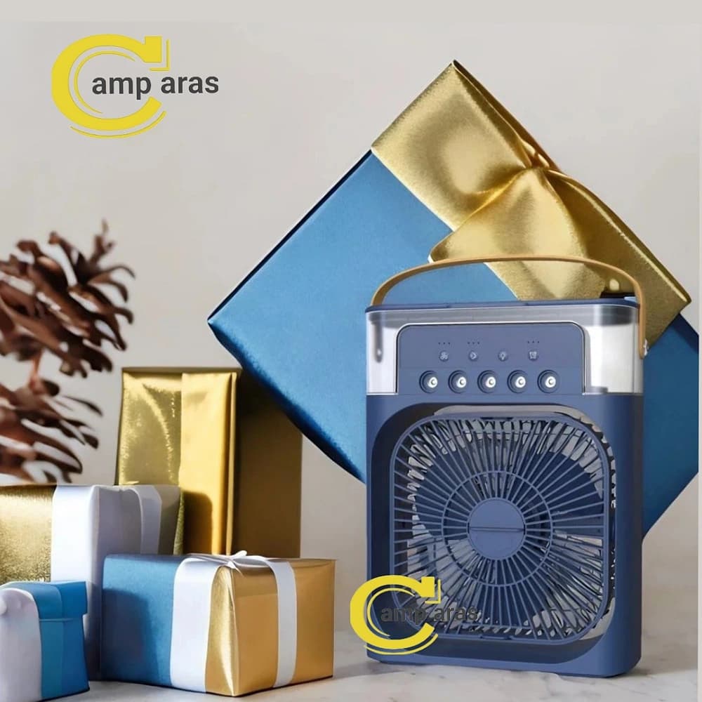 کولر آبی و فن 3 حالت رومیزی Air Cooler Fan اصل — تصویر ۹