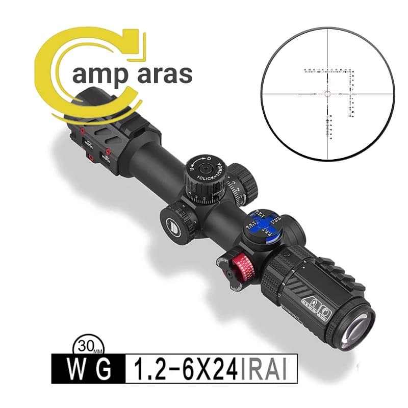 دوربین تفنگ بادی دیسکاوری WG 1.2-6x24IRAI 30mm اورجینال