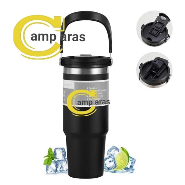 ماگ استیل دوجداره 304 استنلی 900 میلی Stanley دسته دار — تصویر ۱۱