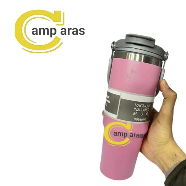 ماگ استیل دوجداره 304 استنلی 900 میلی Stanley دسته دار — تصویر ۵