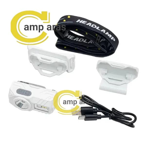 هدلایت پیشانی سنسوردار HEADLAMP LED XPE COB آهنربایی حرفه ای — تصویر ۷
