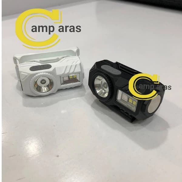 هدلایت پیشانی سنسوردار HEADLAMP LED XPE COB آهنربایی حرفه ای — تصویر ۲