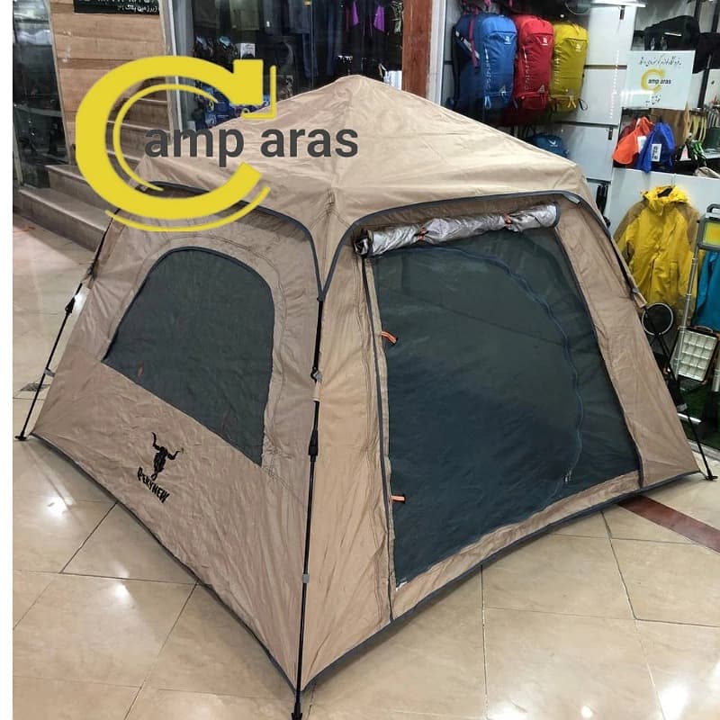 چادر اتوماتیک 8 نفره کله گاوی PEKYNEW C1022 سایه بان دار