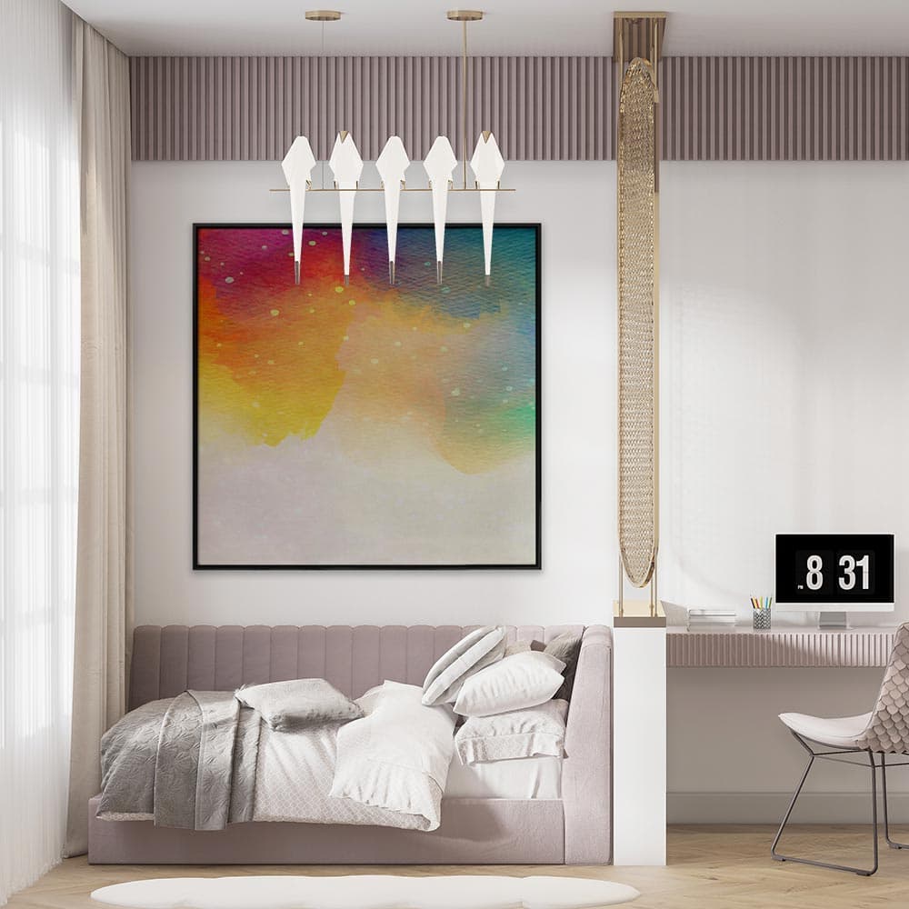 تابلو ساده رنگارنگ T10035300 — تصویر ۴