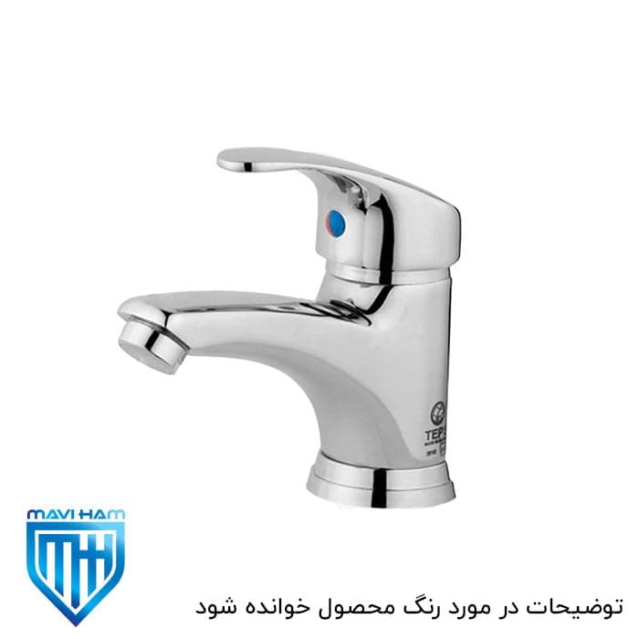 شیر روشویی تپس مدل گلدیس سفید طلایی