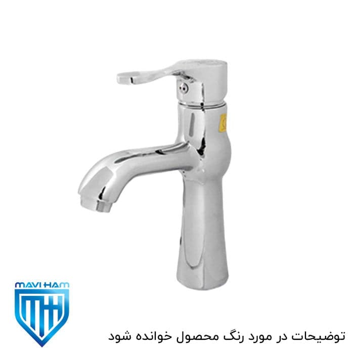 شیر روشویی تپس مدل بارسا سفید طلایی — تصویر ۲