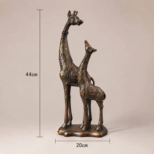 مجسمه مدل خانواده زرافه کد K2 — تصویر ۲