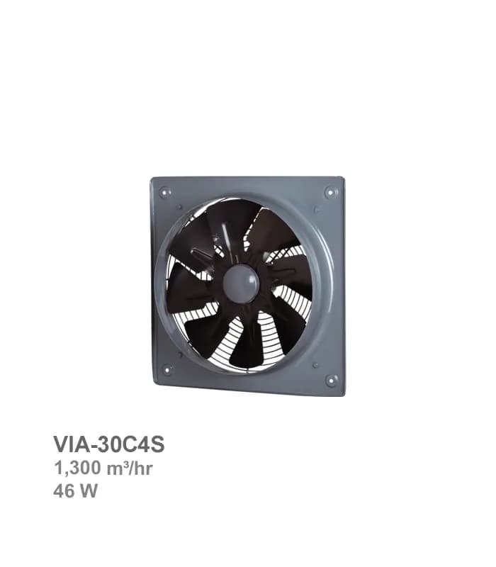 هواکش صنعتی فلزی با پروانه فلزی دمنده مدل VIA-30C4S — تصویر ۴