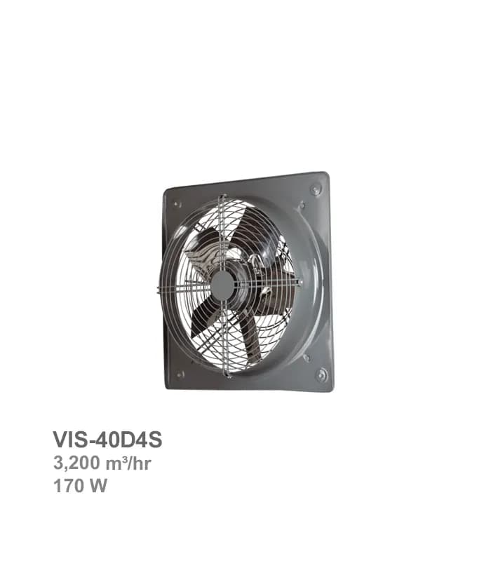 هواکش صنعتی پروانه استیل دمنده مدل VIS-40D4S — تصویر ۳