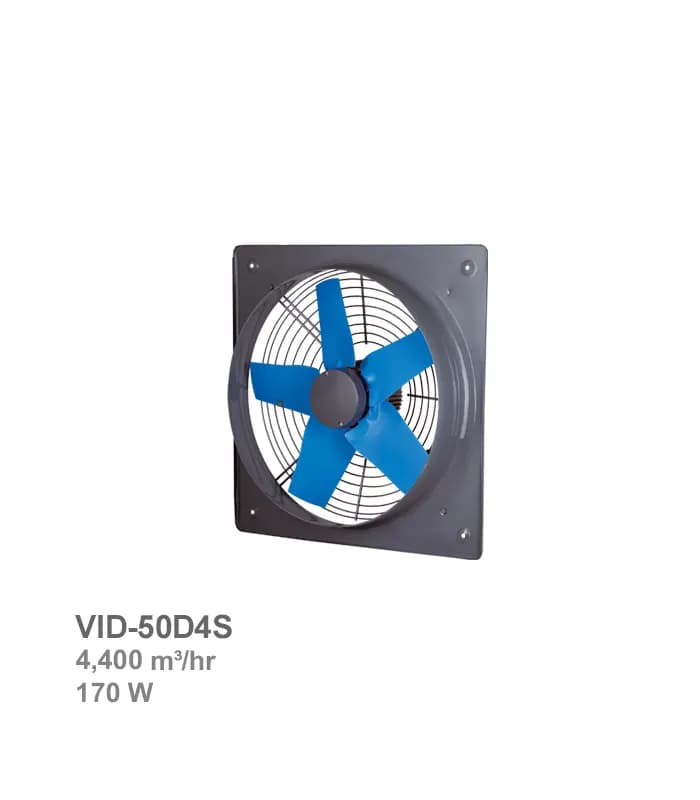 هواکش صنعتی سبک فلزی دمنده مدل VID-50D4S — تصویر ۴