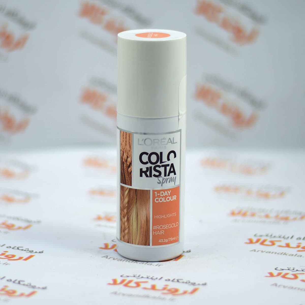 اسپری رنگ مو موقت لورآل Loreal مدل Rose Gold