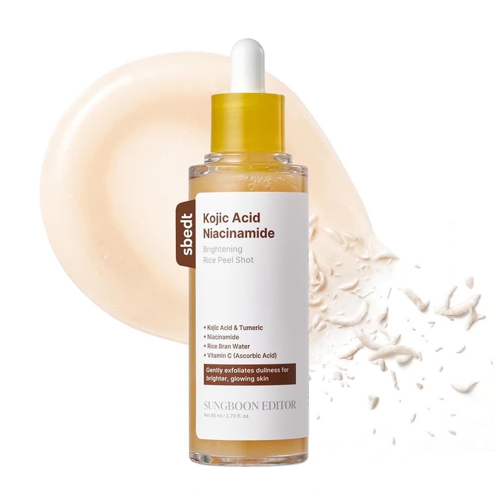 سرم روشن کننده پیل شات کوجیک اسید و نیاسینامید سانگ بون SUNGBOON EDITOR Kojic Acid Niacinamide Brightening Rice Peel Shot — تصویر ۹