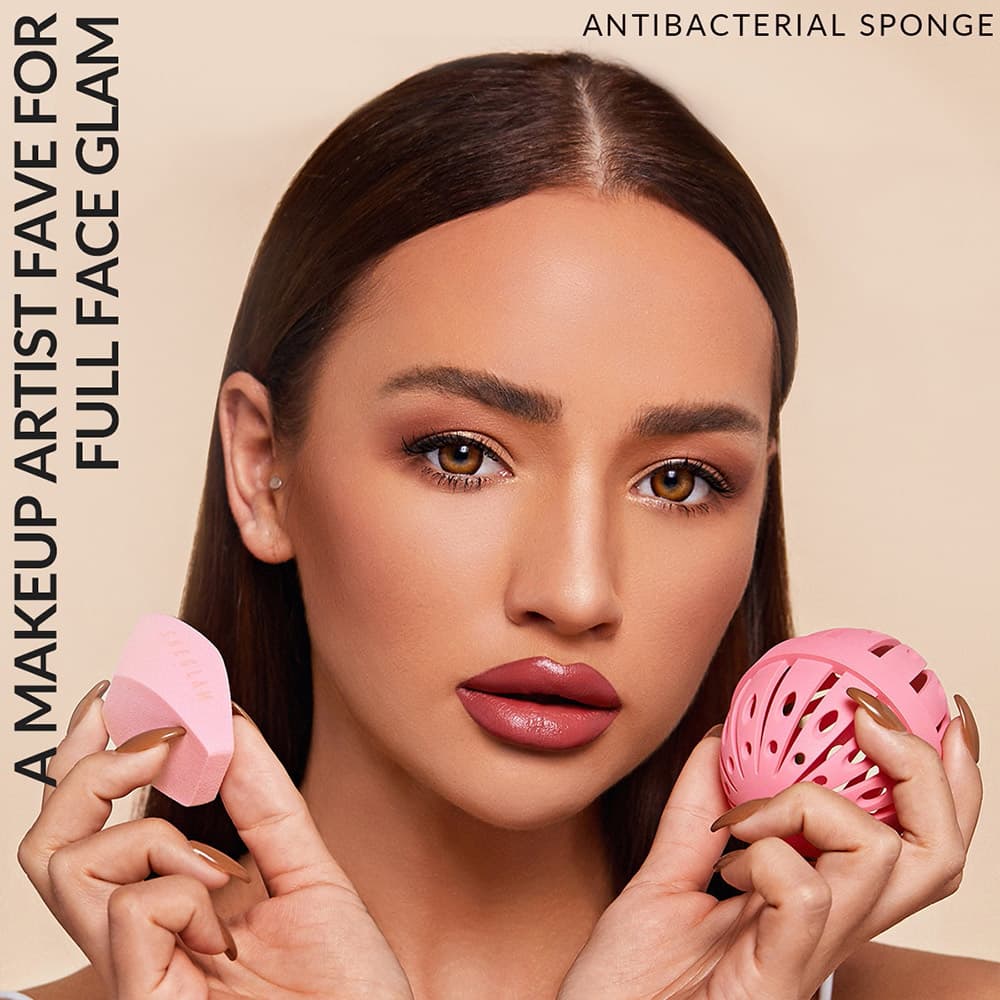 پد و بلندر آرایشی چند کاره شیگلم به همراه قاب محافظ Sheglam Multi Faceted MakeUp Sponge — تصویر ۳