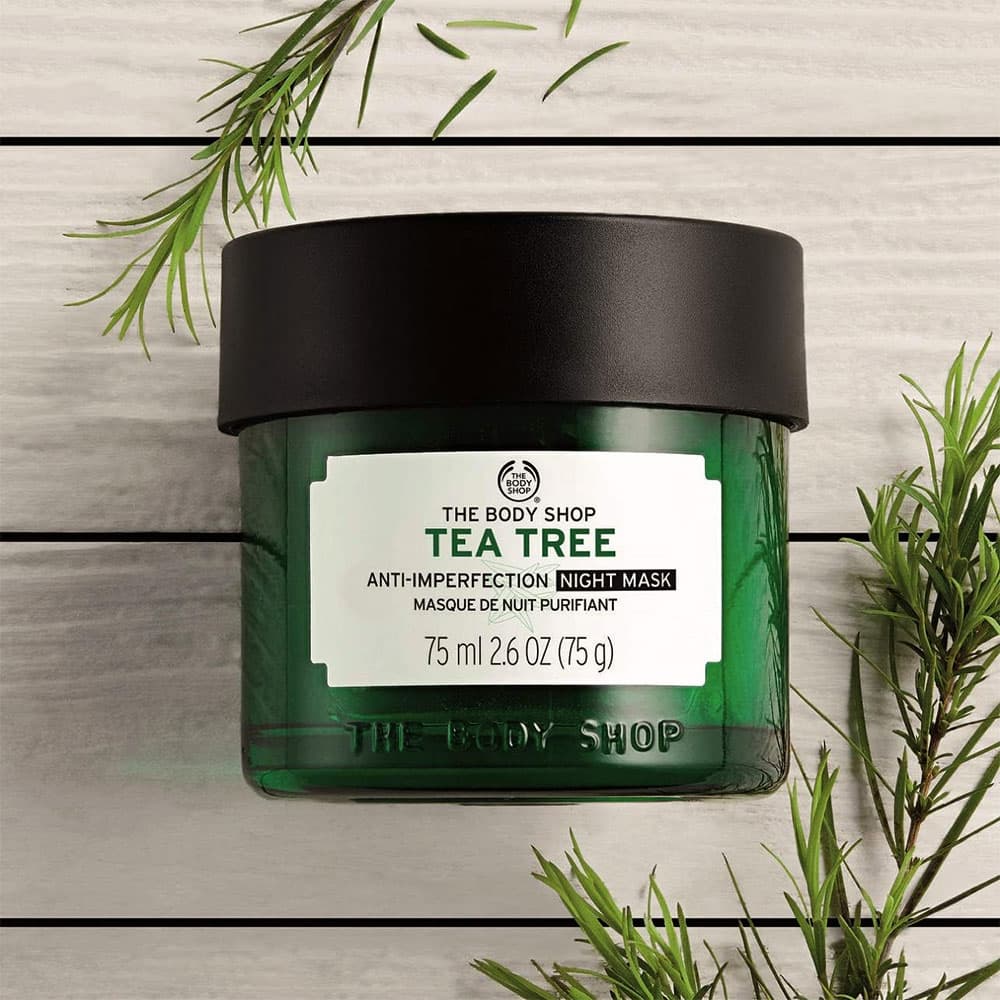 ماسک شب درخت چای تی تری بادی شاپ انگلیسی Body Shop Tea Tree Night Mask 75ml — تصویر ۱۰