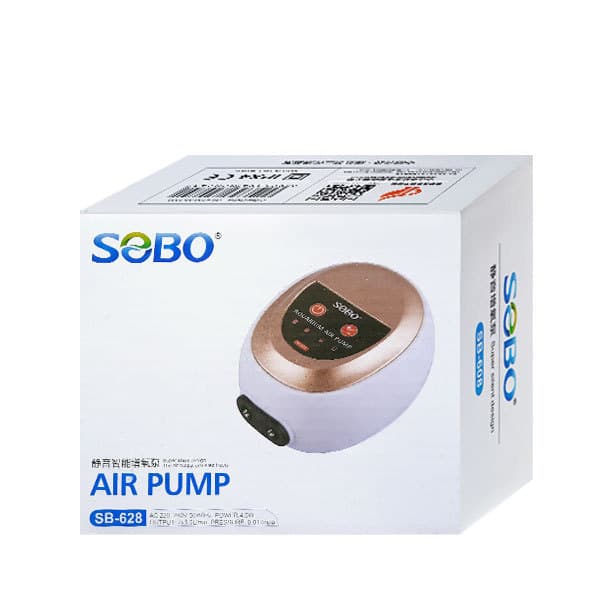 پمپ هوا بی صدا دو خروجی سوبو SOBO SB-628 — تصویر ۳