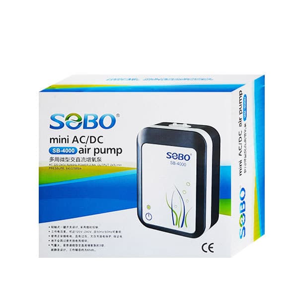 پمپ هوا شارژی همراه با USB سوبو SOBO SB-4000 — تصویر ۳
