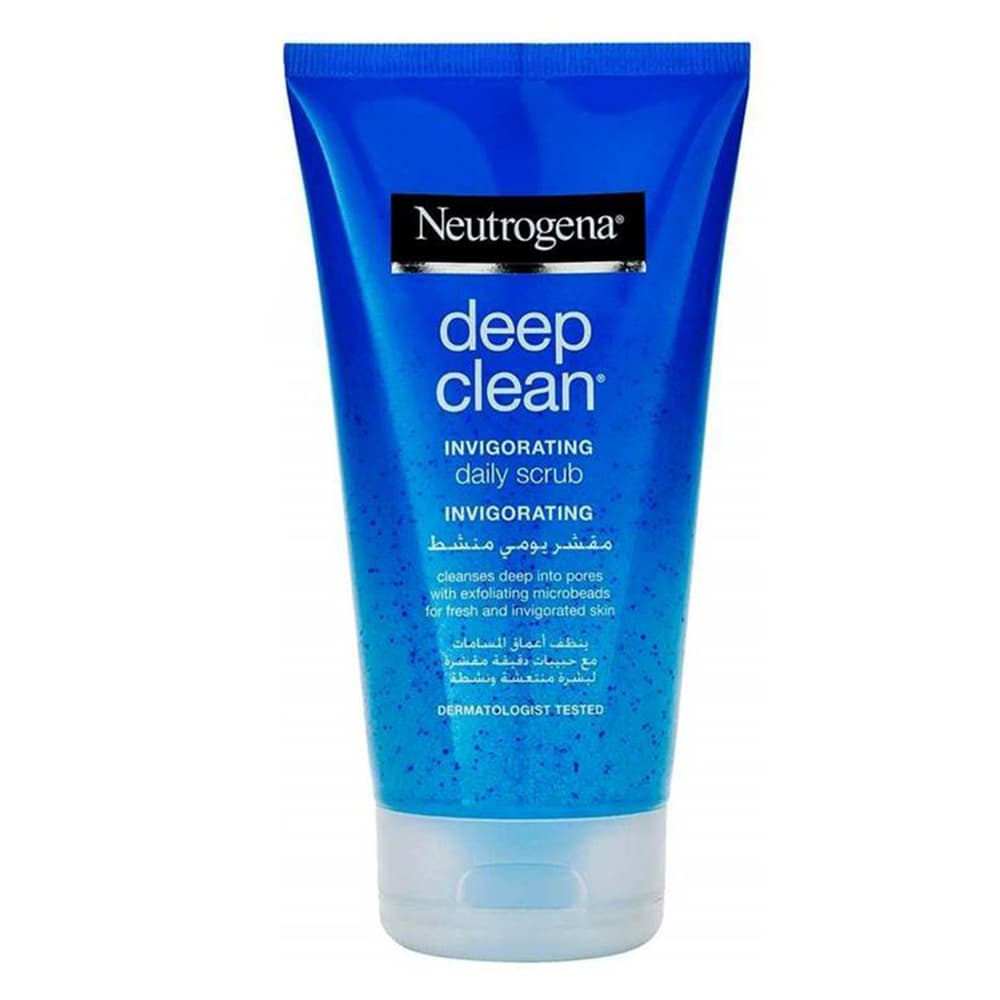 اسکراب روزانه تقویت کننده و تمیز کننده نیتروژنا نوتروژینا Neutrogena Deep Clean Invigorating Face Scrub 150ml — تصویر ۲