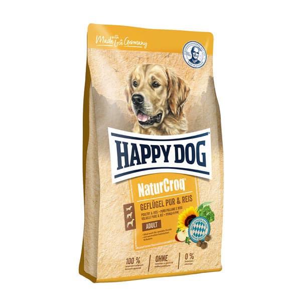 غذای سگ با مرغ و برنج هپی داگ – Happy Dog NaturCroq pur & Reis — تصویر ۲