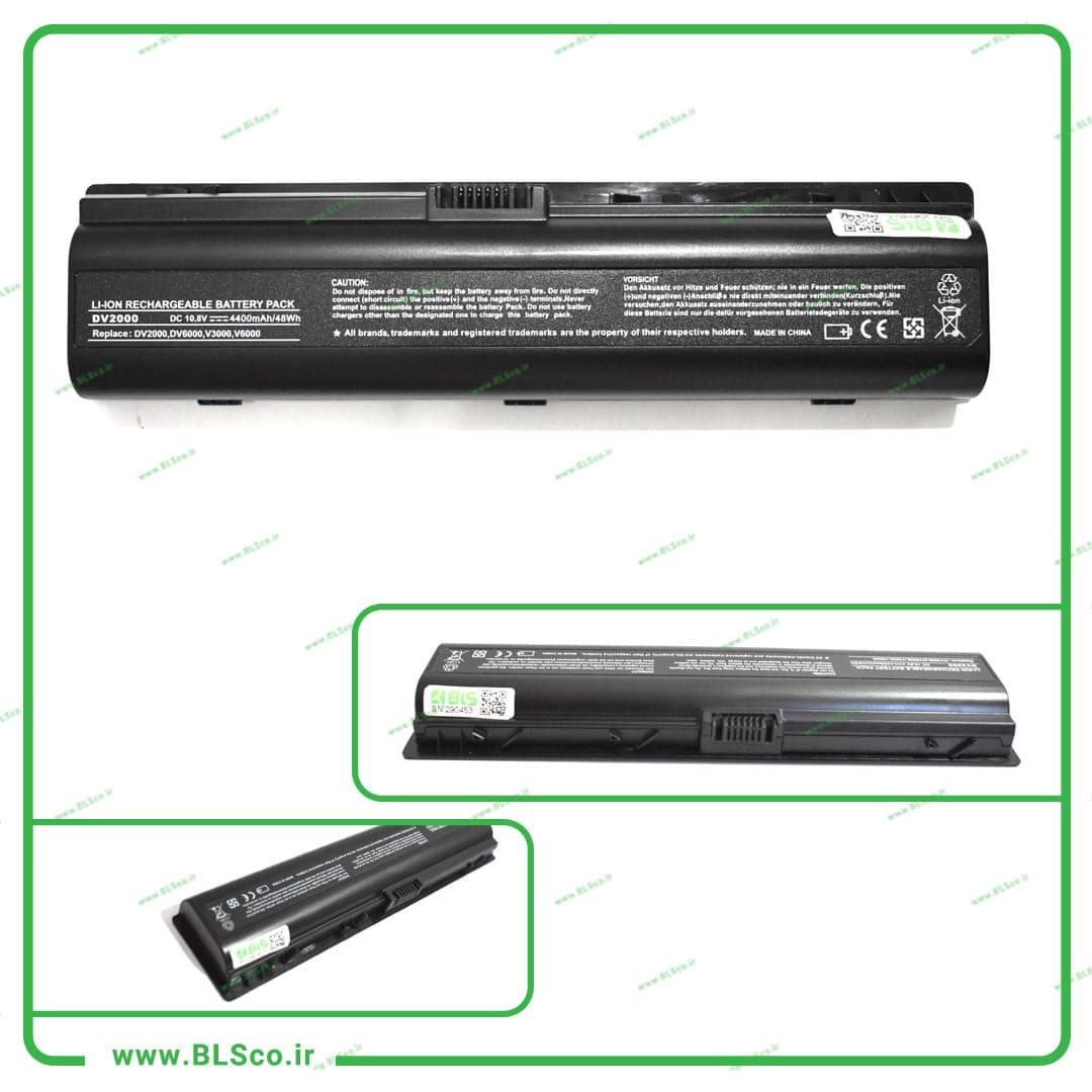 باتری لپ تاپ اچ پی HP Pavilion DV 2000