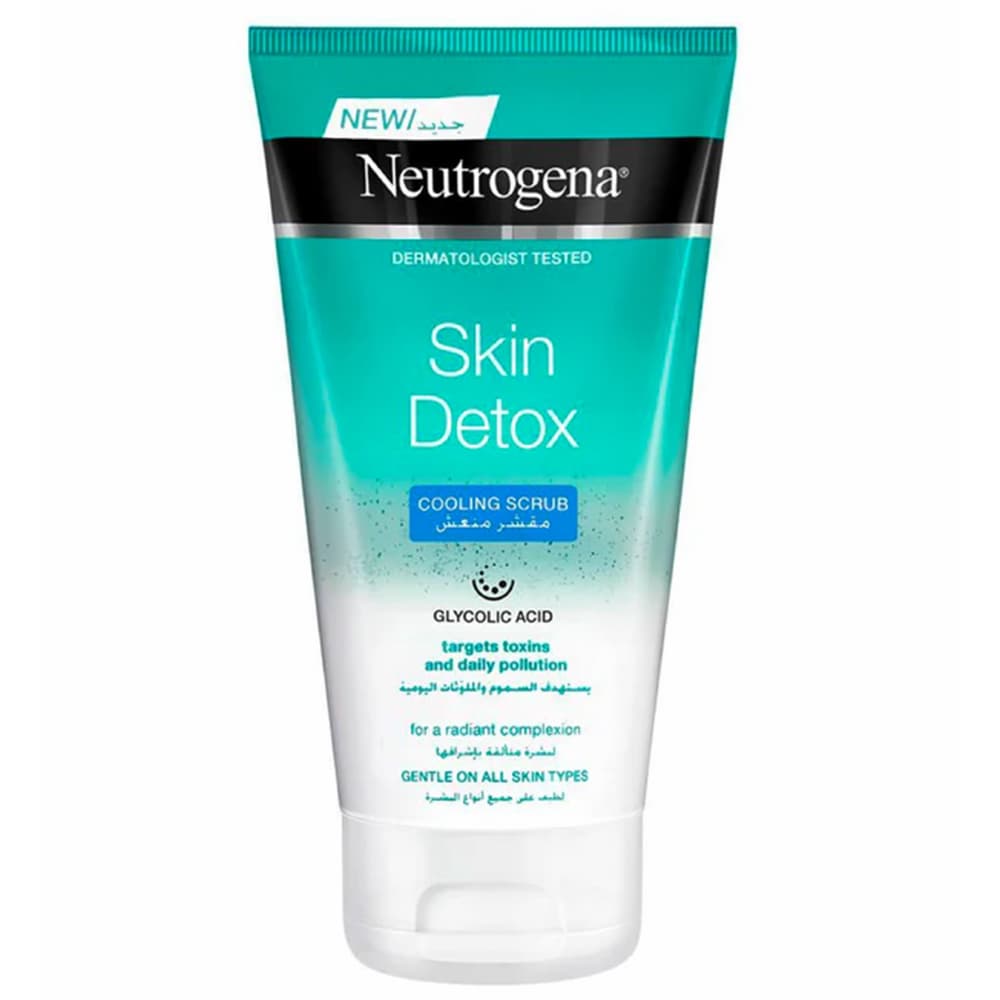 اسکراب خنک کننده و سم زدای نیتروژنا نوتروژینا Neutrogena Skin Detox Cooling Scrub 150ml — تصویر ۳